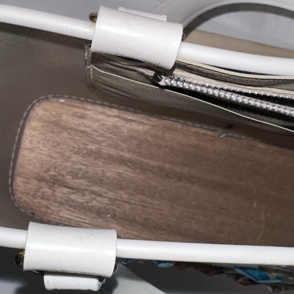 Enid Collins Style Jewel Tone Purse Canvas Tote Handbag Bucket Bling! - Picture 13 of 14